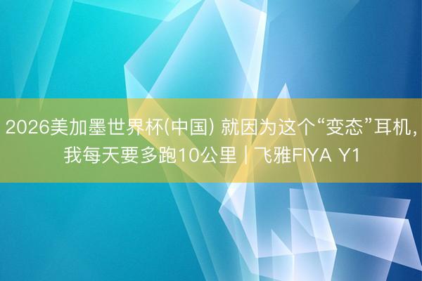 2026美加墨世界杯(中国) 就因为这个“变态”耳机，我每天要多跑10公里 | 飞雅FIYA Y1