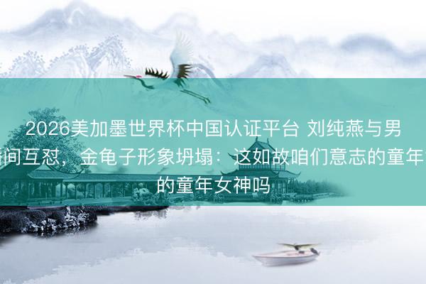 2026美加墨世界杯中国认证平台 刘纯燕与男儿直播间互怼，金龟子形象坍塌：这如故咱们意志的童年女神吗