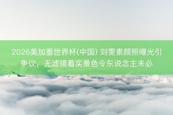 2026美加墨世界杯(中国) 刘雯素颜照曝光引争议,无滤镜着实景色令东说念主未必